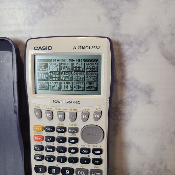 Casio FX-9750GII Graphing Calculator - White/Navy - Picture 1 of 4